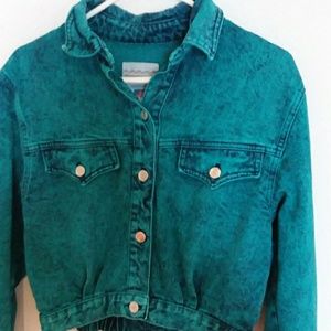 Small turquoise vintage Jean Jacket